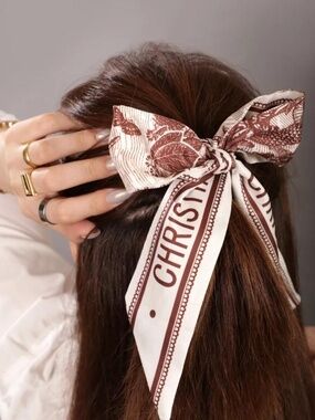 Purse Scarf Silk Hair Scarf for Handbags – A Double-Sided Scarves for Women